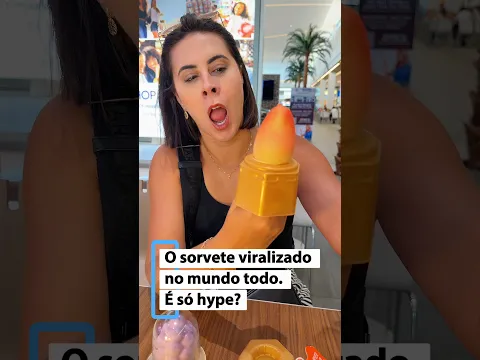 O sorvete mais viralizado do momento no mundo 🌎
