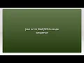 json error Bad JSON escape sequence
