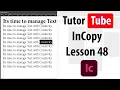 Adobe InCopy Tutorial - Lesson 48