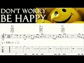 Download Lagu DON'T WORRY BE HAPPY | BOBBY MCFERRIN | TAB \u0026 Sheet music | Guitar Lesson | Tutorial
