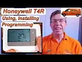 Honeywell T4 T4R How to Operate Program Setup and Install Honeywell Home T4R Review