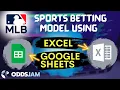 MLB Sports Betting Model Using Excel A Beginner s Guide