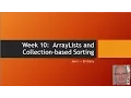 Java1-10 ArrayLists and Sorting - Demo1