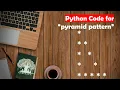 Learn Python in Tamil How to print Hollow Triangle in Python GURUKULA TAMIL