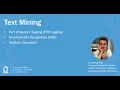 Text Mining - 101 PosTagging Named Entity Recognition and Relation Extraction