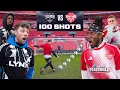 SIDEMEN VS YOUTUBE ALLSTARS TOOK 100 SHOTS AND SCORED -