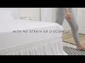 Instant Bed Makeover with Our Ruffled Elastic Bed Skirt