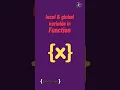 local and global variables in javascript functions tutorial in 1 minutes