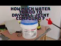 HOW TO MIX DRYWALL MUD JOINT COMPOUND BEFORE USE
