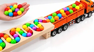 ASMR Marble Run Race ☆ HABA Slope, Garbage Truck & Ambulance & Dump Truck & Vehicle Full Compilation