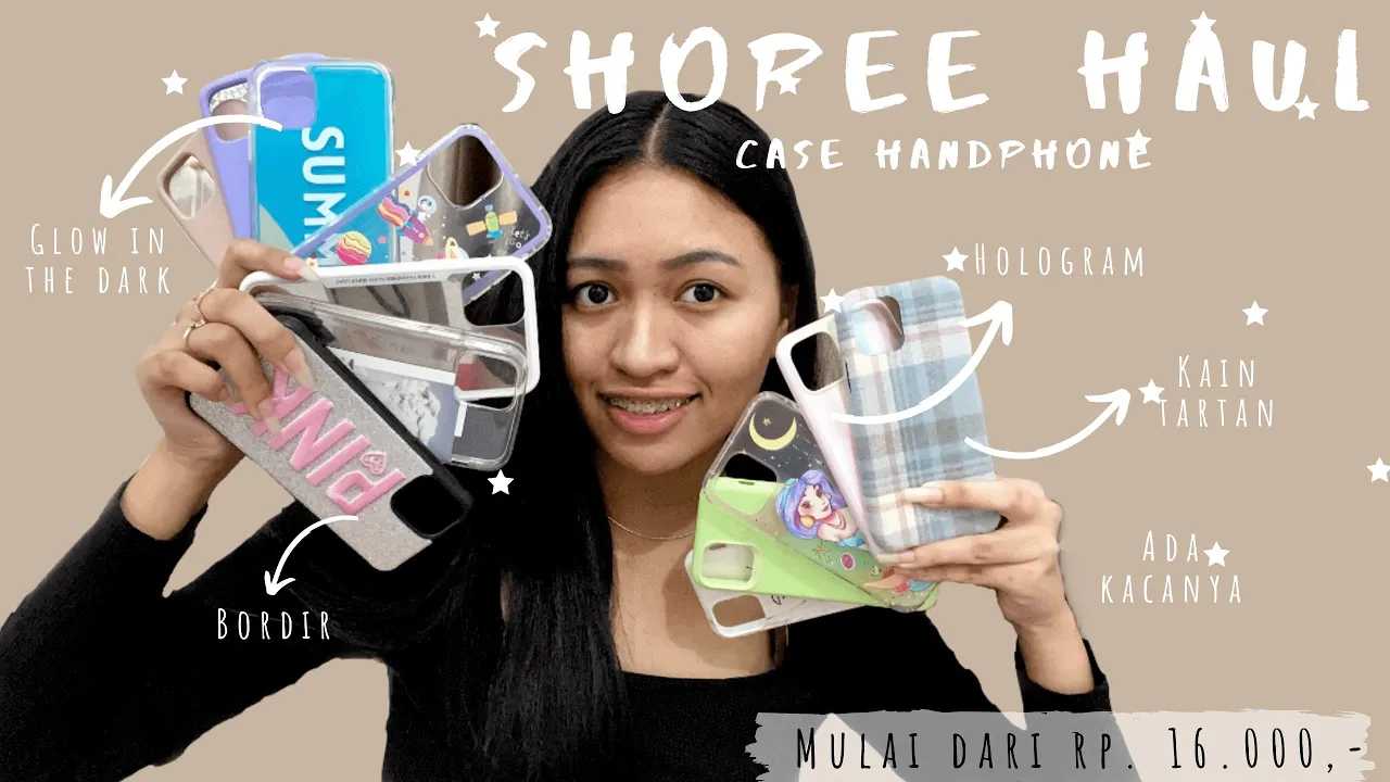 [SHOPEE HAUL] UNBOXING REVIEW + TRY ON CASE MURAH DI BAWAH RP 25.000,- || By Metri Arindi. 