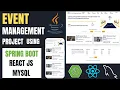 Event Management System Project using Spring Boot React JS MySQL Event Booking System Project