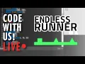Code With Us Endless Runner Minigame p5 js w Josh and Adam