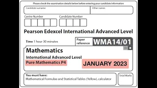 Edexcel IAL Maths - Pure Mathematics P4