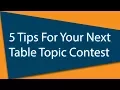 Download Lagu 【Toastmasters】5 Tips For Your Next Table Topic Contest