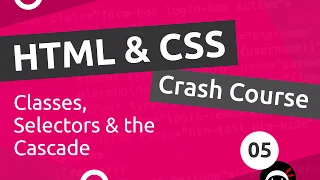 HTML CSS Crash Course Tutorial - CSS Classes Selectors