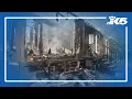 Man rescued after firing a gun inside his burning house