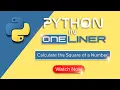 Unleash Python Magic Calculating the Square of a Number in One Line