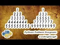 Pyramid Number Pattern Python Pattern Program Bangla