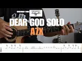 Download Lagu Dear God solo - Avenged Sevenfold A7X Acoustic Guitar Solo lesson Cover | tabs on screen.#deargod