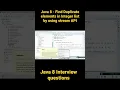 Java 8 - Find duplicate elements in integer list by using stream API Java 8 Interview questions