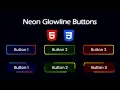 Neon Glowline Button with Animations - HTML CSS Tutorial