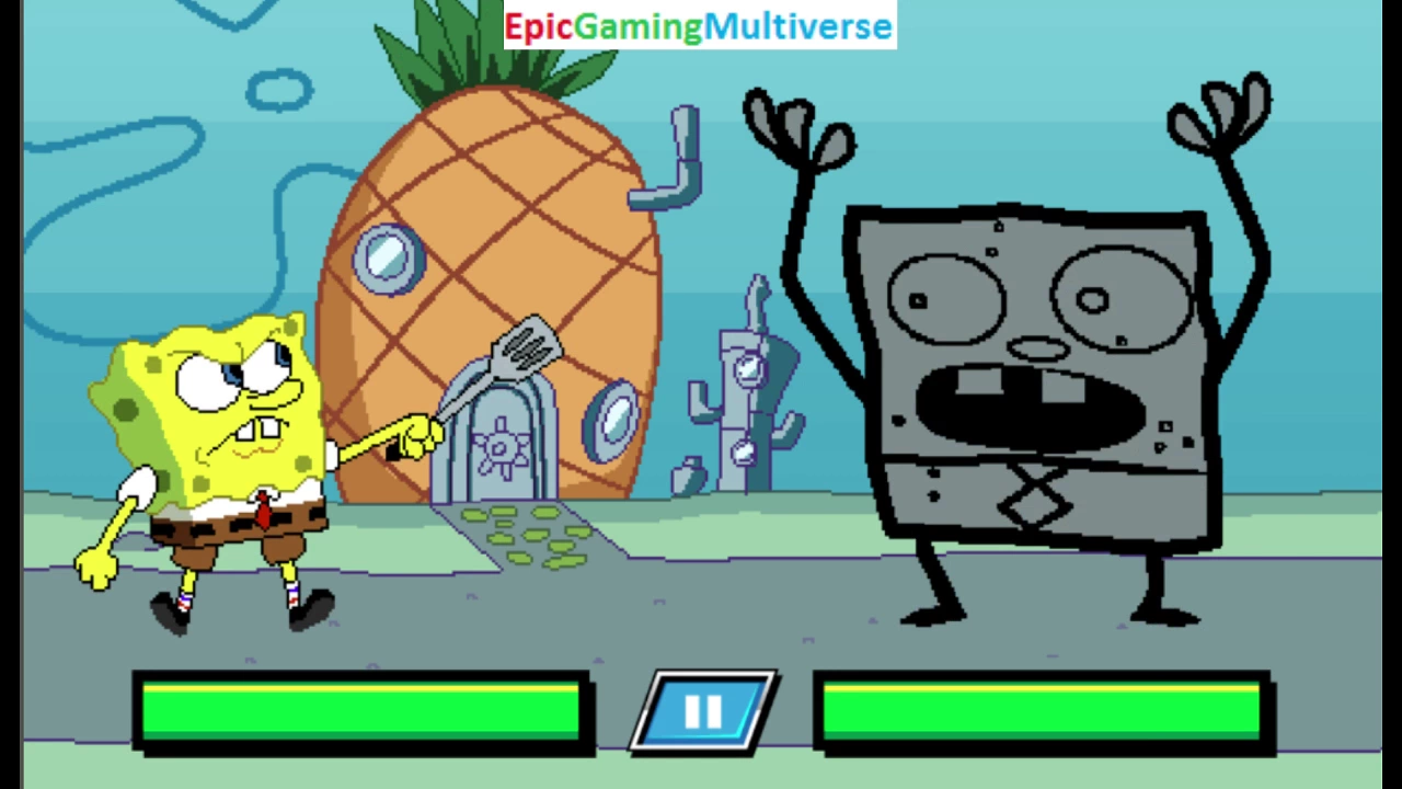 SpongeBob SquarePants VS DoodleBob In A Nick's Not So Ultimate Boss Battles Match