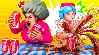 Scary Teacher 3D Prank Gone Wrong | Miss T Shake Coca Cola Soda Explosion | Scary Teacher Pranks