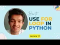 Python Full Beginner Course For Loop Harsh Singh