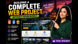 Building a Complete Web Project Without Frameworks Using HTML CSS JavaScript Royal Research