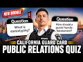 California Security Guard Public Relations Test Questions and Answers 2026