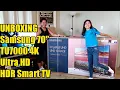 UNBOXING Samsung 70 TU7000 4K Ultra R Smart TV UN70TU7000FXZC