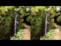 3D Nature: One Hour Waterfall Relaxation #5 and Bird Songs