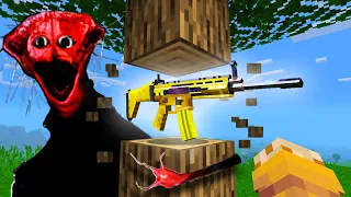 Minecraft Horror, but Drops are Guns