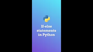 If-else statements in Python