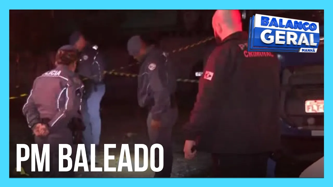 Policial leva três tiros durante abordagem em SP