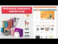Multi Vendor eCommerce Website Script Laravel Online Store Marketplace