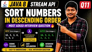 Java 8 Stream API Sort Numbers in Descending Order Most Asked Interview Question Easy Trick