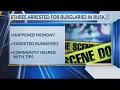 UPDATE 3 arrested in connection to burglaries of several Rusk businesses