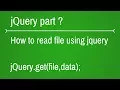 How to read file using jQuery