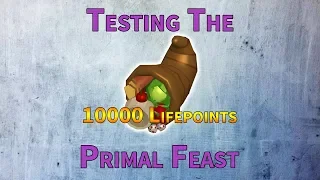 Testing out the Primal Feast Runescape s new highest healing food