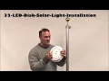 32 LED Disk Solar Light Installation