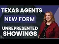 New 2026 Texas Real Estate Forms How to Use TXR 1508 Unrepresented Customer Showing Form