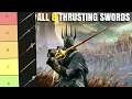 Best Elden Ring Thrusting Sword All 8 Thrusting Swords Ranked Weapon Tier List Patch 1 16