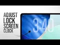 How to Adjust iPad Lockscreen Clock tutorial