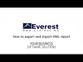 Export and Import XML