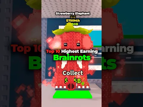 Top 10 Highest Earning Brainrots in Steal a Brainrot #roblox #stealabrainrot #top10