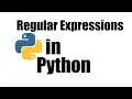 Python Tutorial Regular Expressions