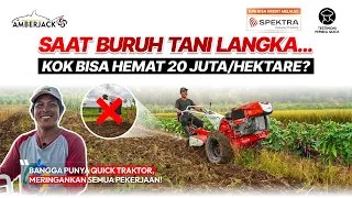 Cerdas! Tips Pak Maman : Ubah Masalah Buruh Langka jadi Olah Lahan Hematnya Kebangetan