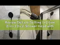Review Delta 6-Setting In2ition 2-in-1 Dual Shower Head with Handheld High Pressure ProClean Spray